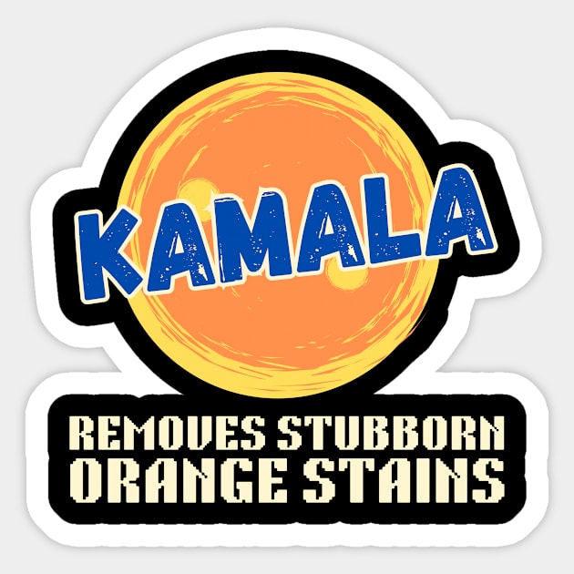 Kamala Removes Orange Stains Sticker by The WYLD Tribe